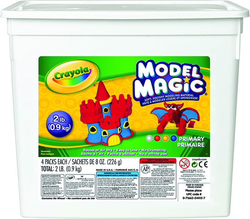 Crayola Model Magic Air Dry Clay - 4 Color - 2-pound Tub